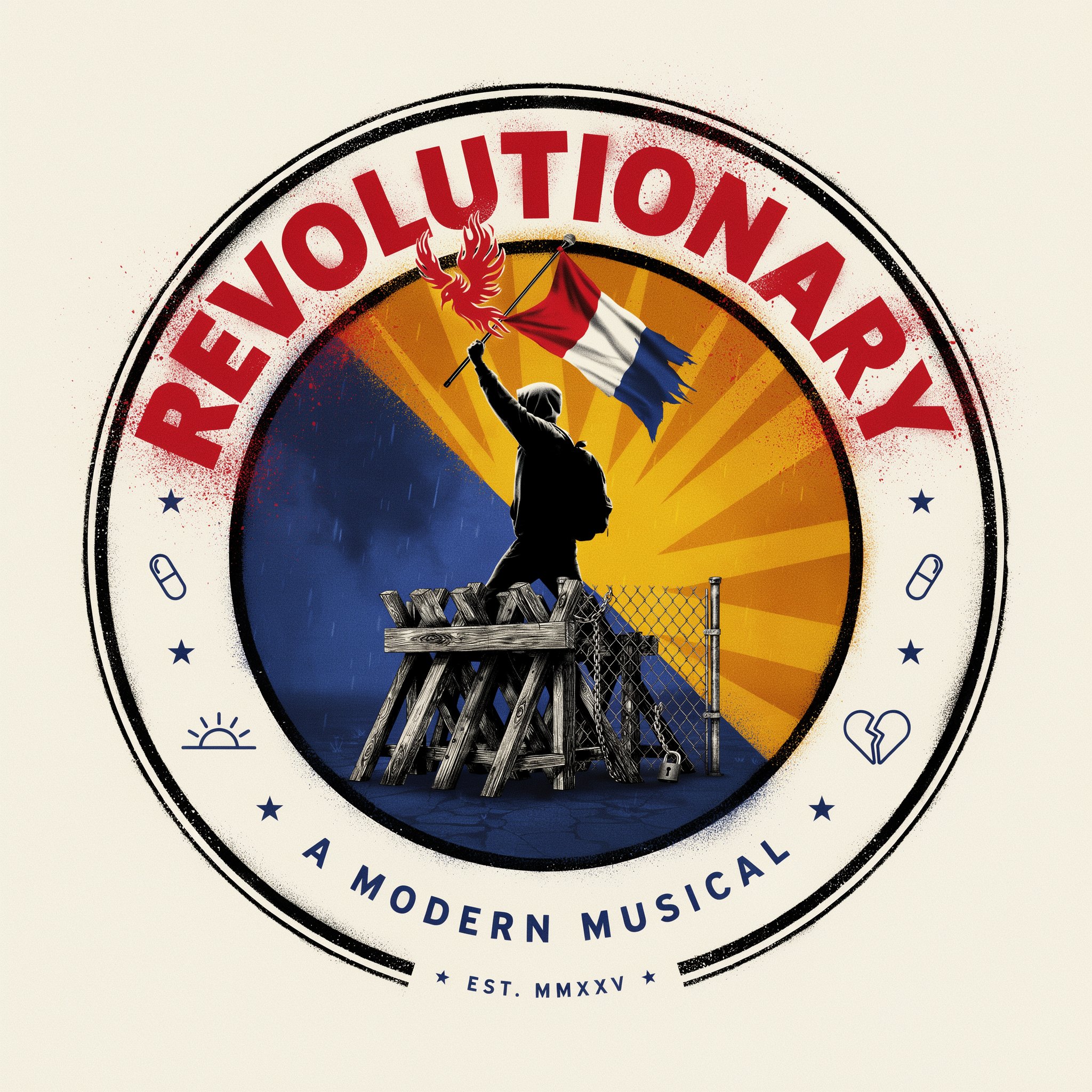 Revolutionary: A Modern Musical — official production logo.